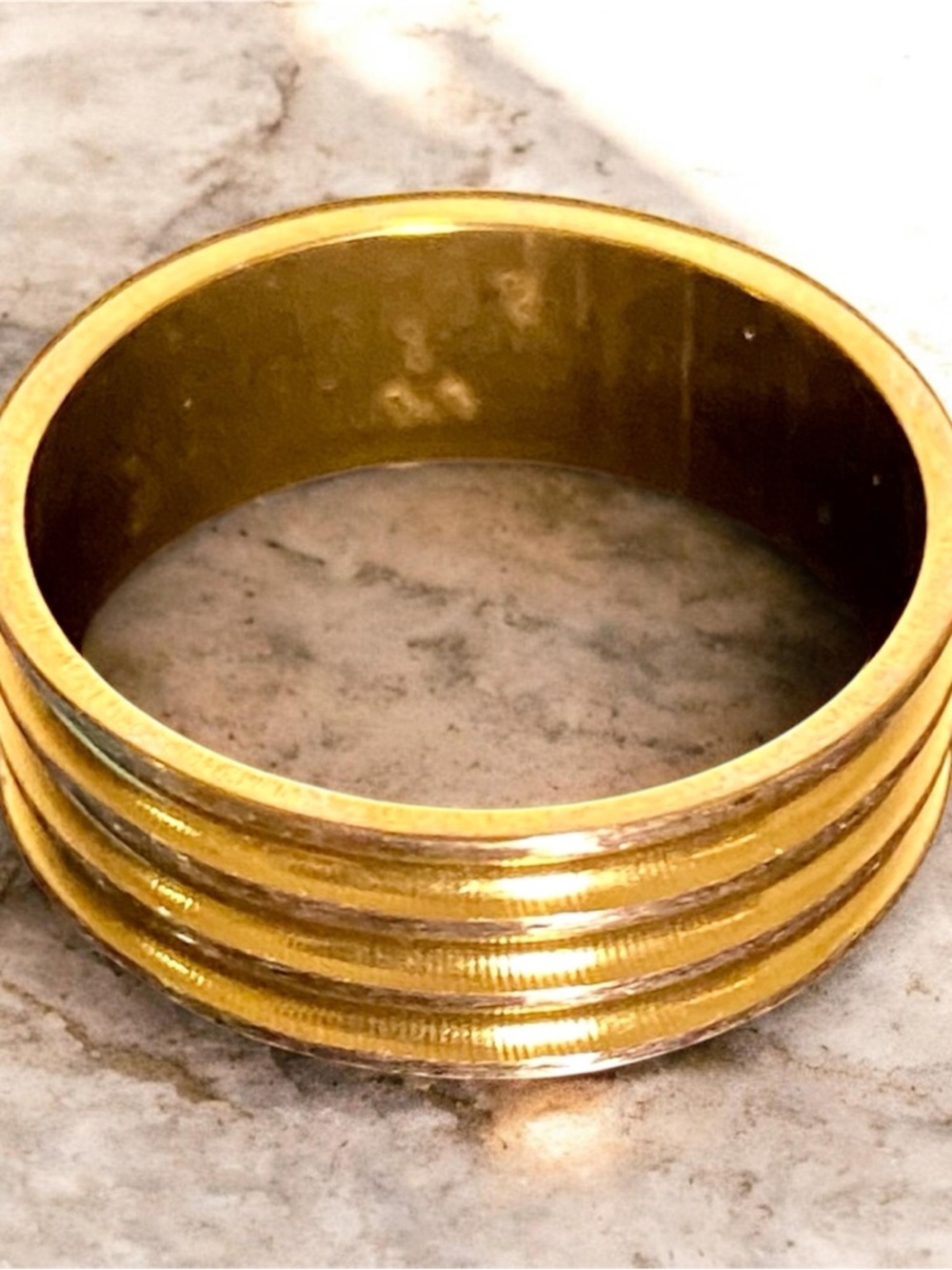 Classic Gold-Tone Multi-Band Women’s Ring